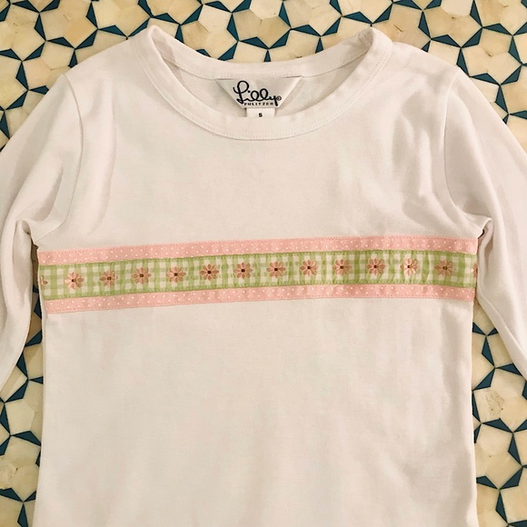 Lilly Pulitzer Ribbon Detail Top 5 - Picture 2 of 4